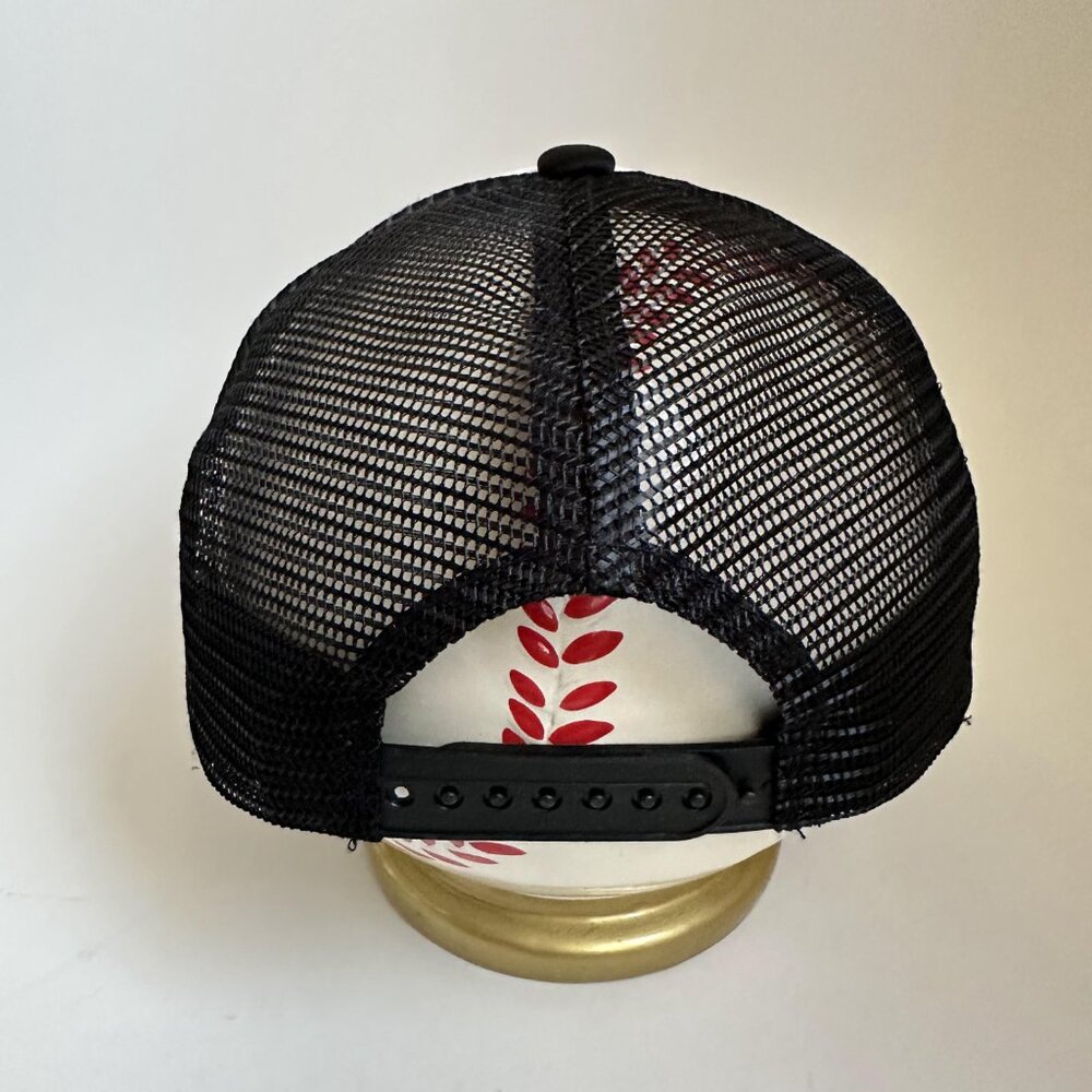 805 Elite Trucker Hat Mesh Back Adjustable Snap Back Cap Black With One Size - Picture 6 of 9